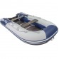 Надувная 3-местная ПВХ лодка Ривьера Компакт 3200 СК Комби (светло-серый/синий)
